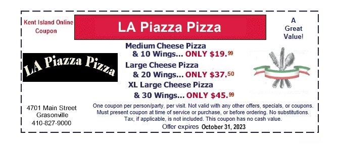 LA Piazza Pizza in Grasonville